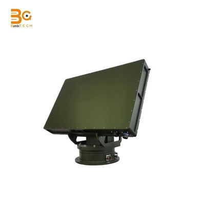 5km active phased array frequency adjustable Ku-band radar detector Pulse Doppler 360 Degree Detection