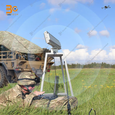 high-speed turntable 10km+ X-band 9.4-9.6GHz pulse Doppler radar drone UAV detection